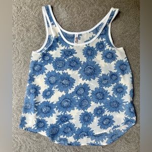 Mudd lightweight sheer floral tank